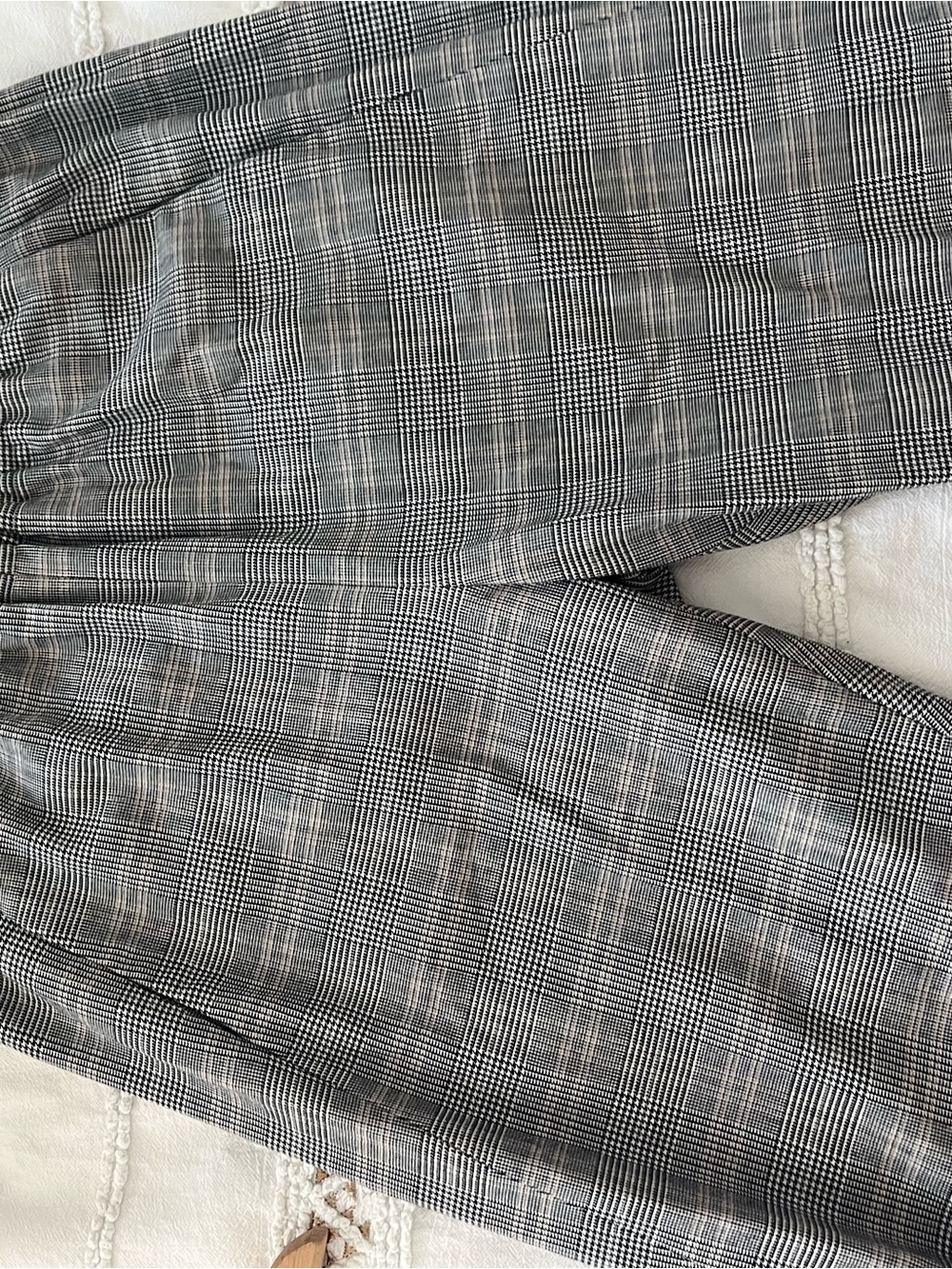 Gray Plaid Dress Pants - Picture 3 of 6